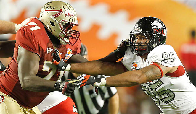 Menelik Watson allowed just one sack in 12 starts for Florida State in 2012.